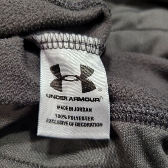 Under Armour Gray Scoop Neck Tie Waist Cozy Casual Athleisure Hooded Sweatshirt - Picture 9 of 9